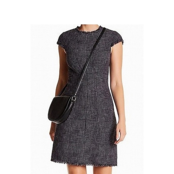 Rebecca Taylor Dresses & Skirts - Rebecca Taylor Tweed Dress Short Sleeve Fringe